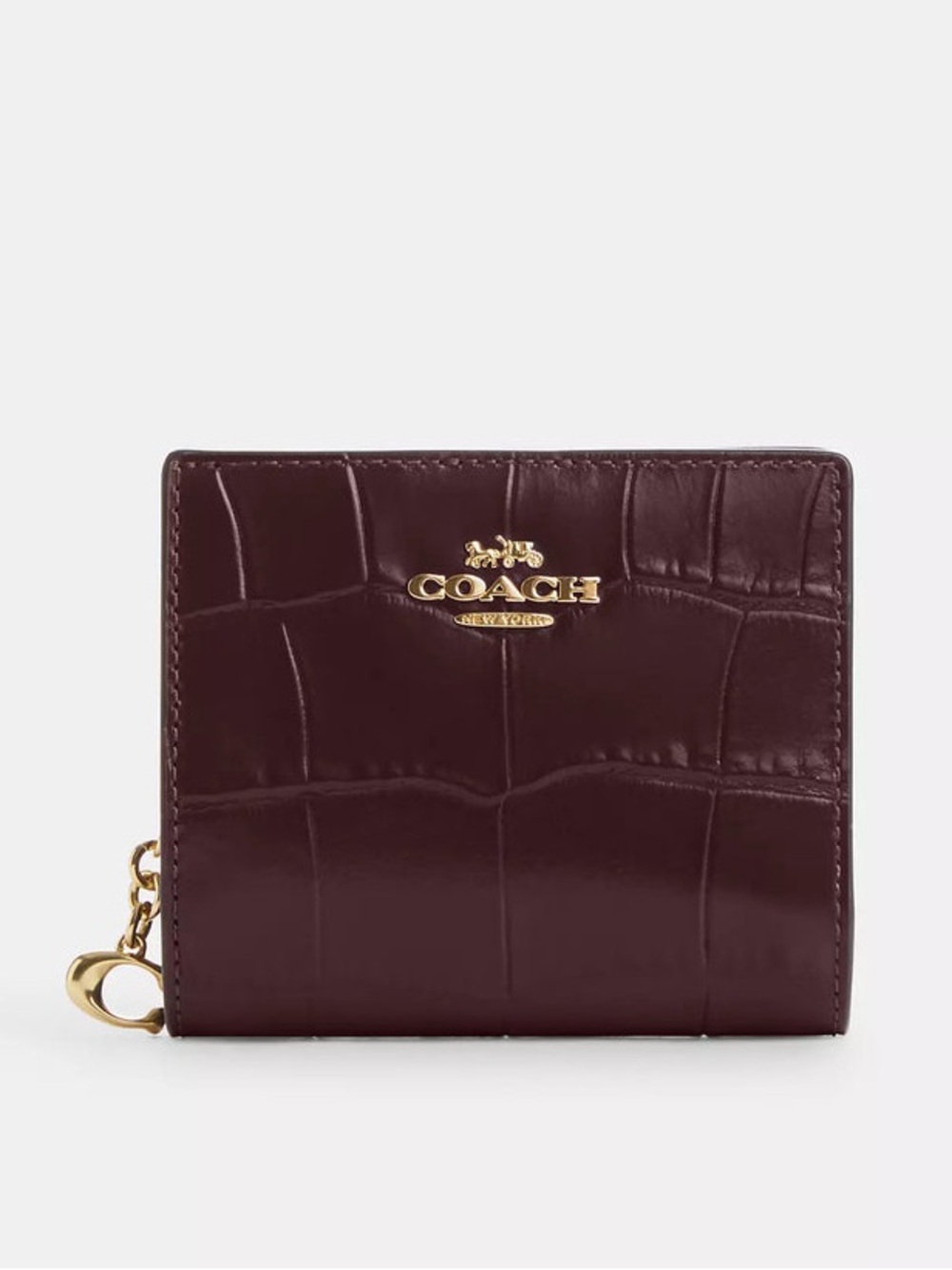 Coach Snap Wallet Medium Size Merlot
